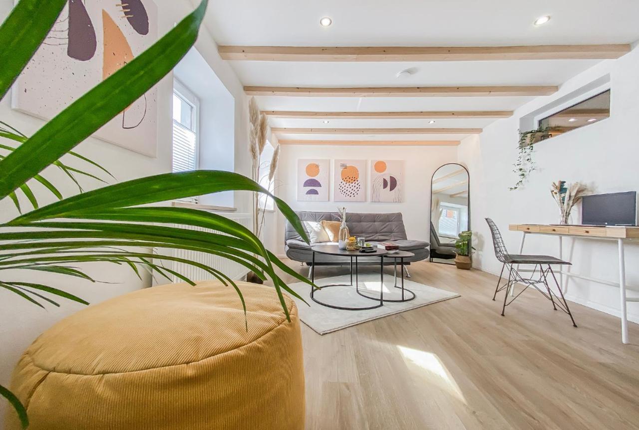 Stylisches Apartment Mit Terrasse In Der Altstadt Von Donauwoerth Exterior foto